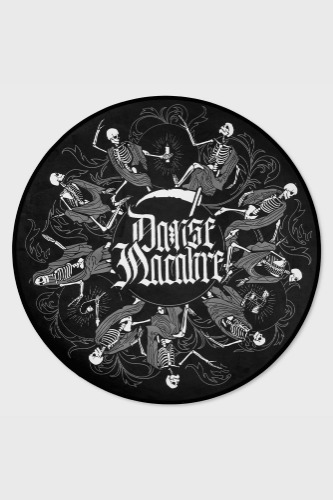 Danse Macabre Round Rug | Onesize / Black / 100% Polyester