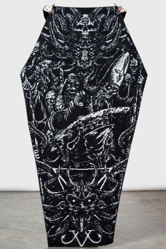 Heavy And Doomed Beach Towel | Onesize / Black / 100% Polyester