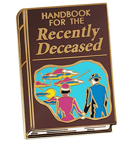 Pinsanity 'Handbook for the Recently Deceased' Enamel Lapel Pin