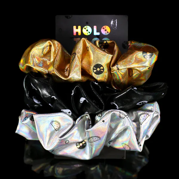 Holo Taco Holo Scrunchies - 3 Pc (for Sin)
