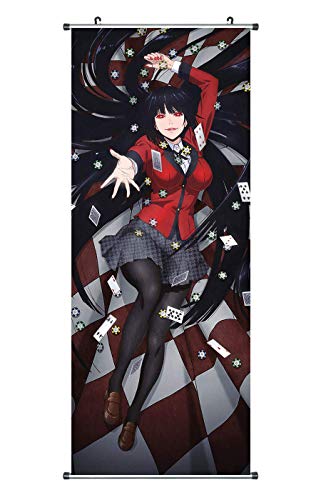 CosInStyle Anime Scroll Poster for Yumeko Jabami- Fabric Prints 100 cm x 40 cm | Premium and Artistic Anime Theme Gift | Japanese Manga Hanging Wall Art Room Decor