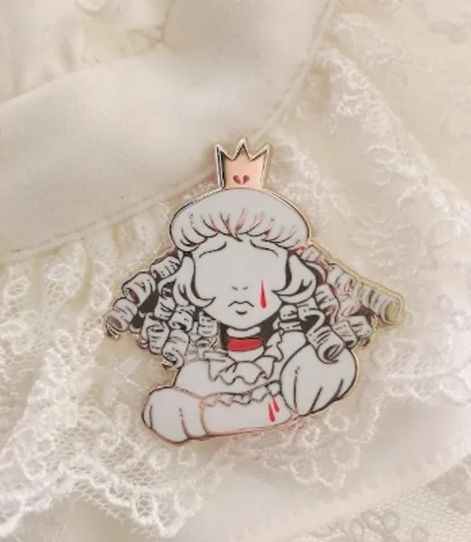 Melancholy Carnival False Queen Enamel Pin | Etsy