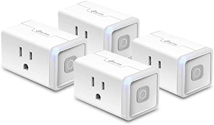 Kasa Smart Plug by TP-Link (HS103P4) - Smart Home WiFi Outlet Works with Alexa, Echo and Google Home, No Hub Required, Remote Control, 2.4GHz WiFi Required, 15 Amp, UL Certified, 4-Pack - Smart Plugs, 4-Pack