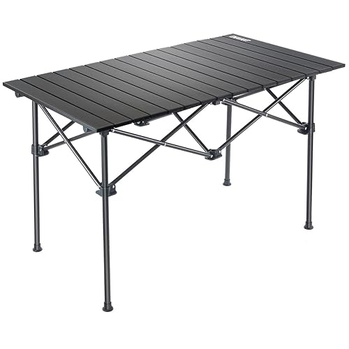 ENAVANT Aluminum Portable Folding Camping Table with Carrying Bag Included, Ideal for Camping, Fishing, Picnics (X-Large) - X-Large