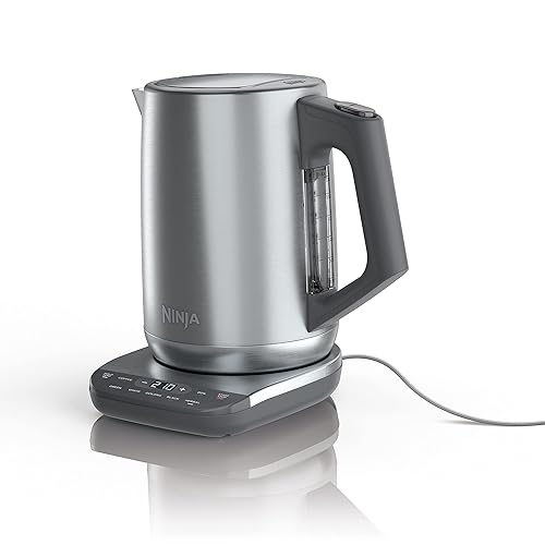 Ninja KT200C Precision Temperature Electric Kettle, 1500 watts, BPA Free, Stainless, 7-Cup Capacity, Hold Temp Setting - Kettle