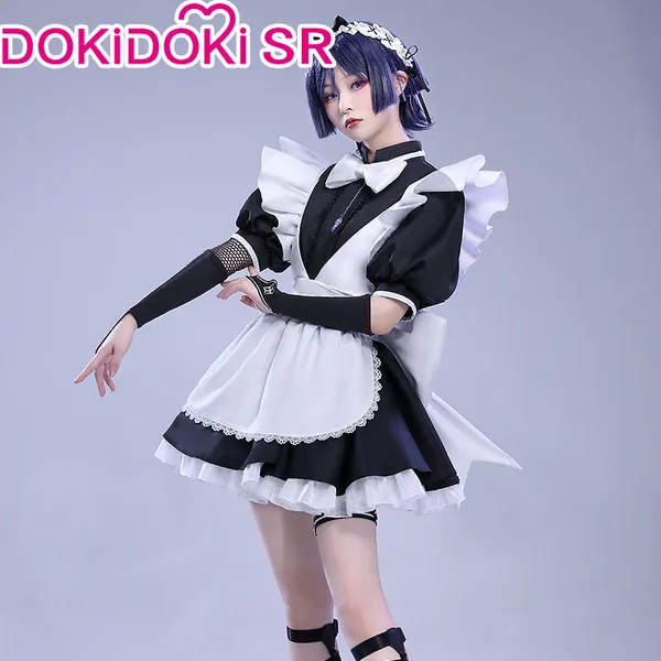 【Ready For Ship】DokiDoki-SR Game Genshin Impact Scaramouche Cosplay Costume Maid | M