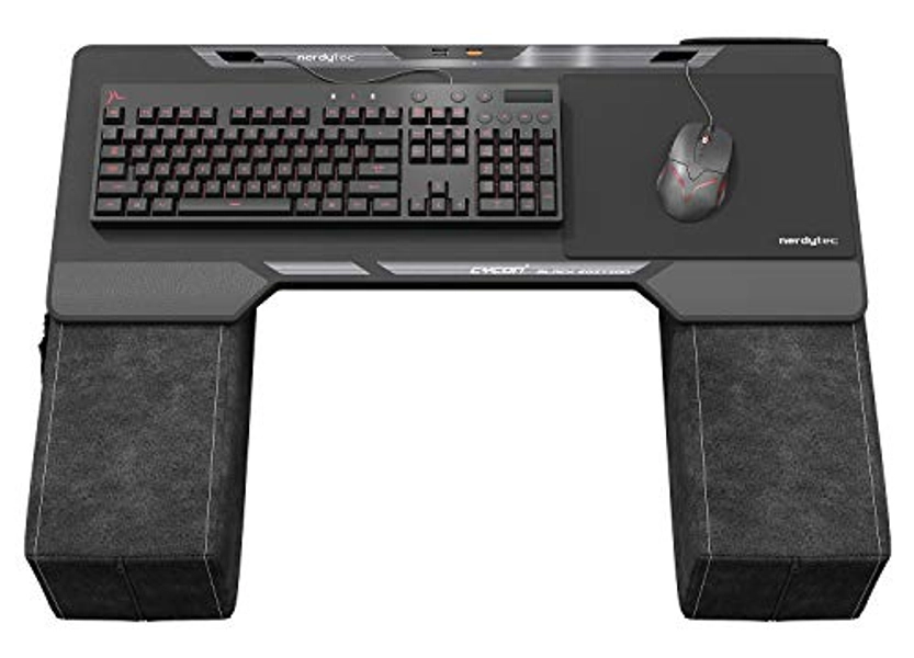Couchmaster® CYCON² - Black Edition - Support pour Jouer sur Le canapé avec Souris et Clavier (pour PC / PS4-5 / Xbox - Series X)