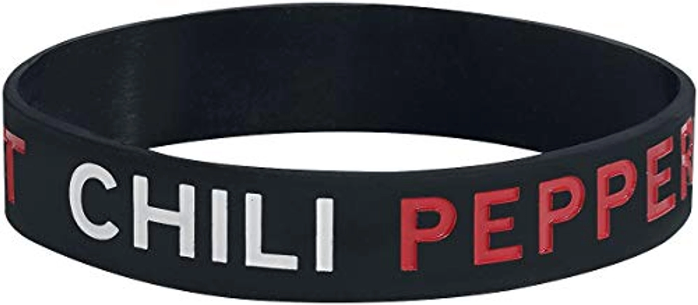 Red Hot Chili Peppers bracelet noir Bracelet bandlogo officielle