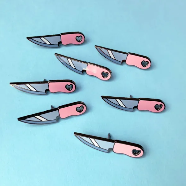 Love Knife Enamel Pin