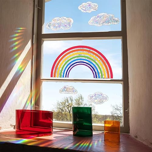 Trantranapa Big Size Rainbow Suncatchers Stickers