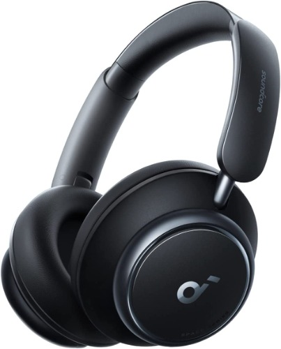 Soundcore by Anker Space Q45 Adaptive Active Noise Cancelling Headphones, Reduce Noise by Up to 98%, 50H Playtime, App Control, LDAC Hi-Res Wireless Audio, Comfortable Fit, Clear Calls, Bluetooth 5.3 - Black