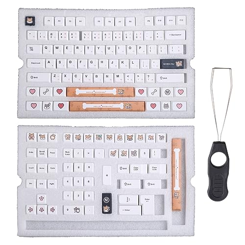 Zaxion Keycap | 116 Keys/Set XDA Profile for Key Cap PBT Dye Sublimation Keycap for MX Switch Mechanical Keyboard Shiba Inu Theme Keyc