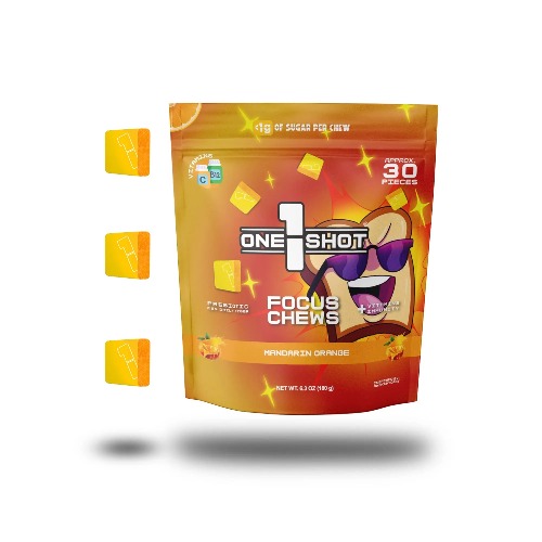 (Pre-Order) Mandarin Orange Focus Chews | Nootropics, Vitamins & Immunity (Approx. 30 Pieces)