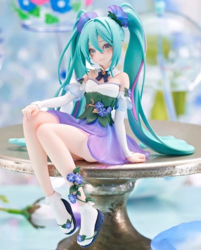 Piapro Characters - Hatsune Miku - Noodle Stopper Figure - Flower Fairy - Asagao - (FuRyu) - Brand New