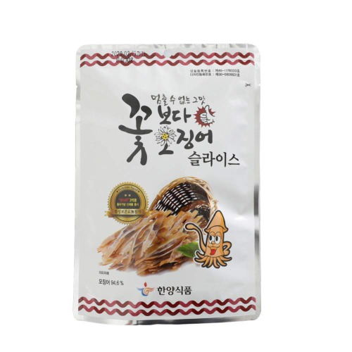 Korea Seasoned Dried Squid Snack Squid Over Flower 15g X 10 Pack 꽃보다오징어 - 0.5 Ounce (Pack of 10)