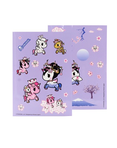 Cherry Blossom Unicorno Sticker Sheet Set | Default Title