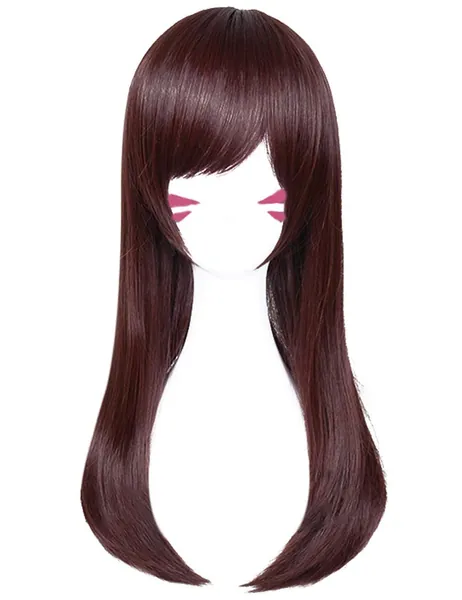 DAZCOS SongHana Straight Hair Cosplay Wig Brown 65 cm (Brown)