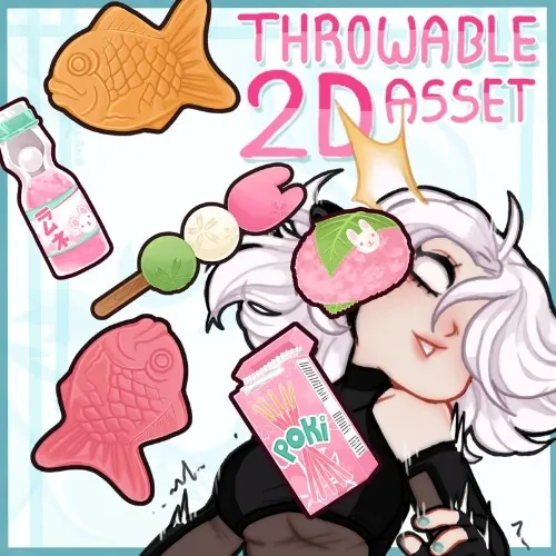 Kawaii Sakura Throwable assets