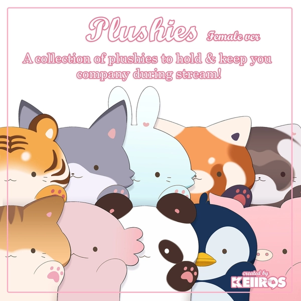 Set 2 Plushies: Female ver (Skin Types 4-6 & Plushies)