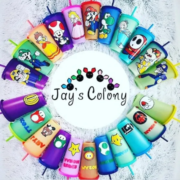 Super Mario Bros Color Changing Tumblers personalized  Super | Etsy