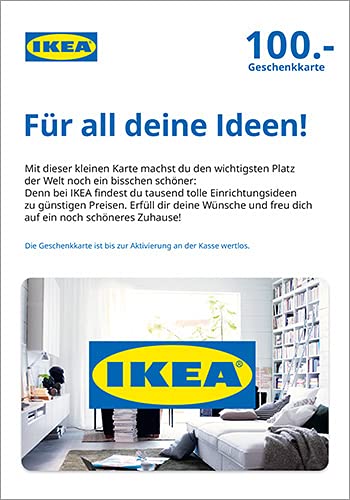 IKEA Gutscheinkarte - für Deutschland - per Post - 100 - IKEA