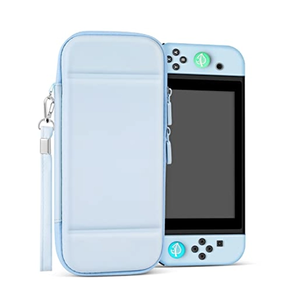 TNP Carrying Case for Nintendo Switch Travel Case Kawaii Cute Nintendo Switch Case for Girls Protective Storage Bag Portable Carry with Screen Protector, 10 Console Cartridge Holder
