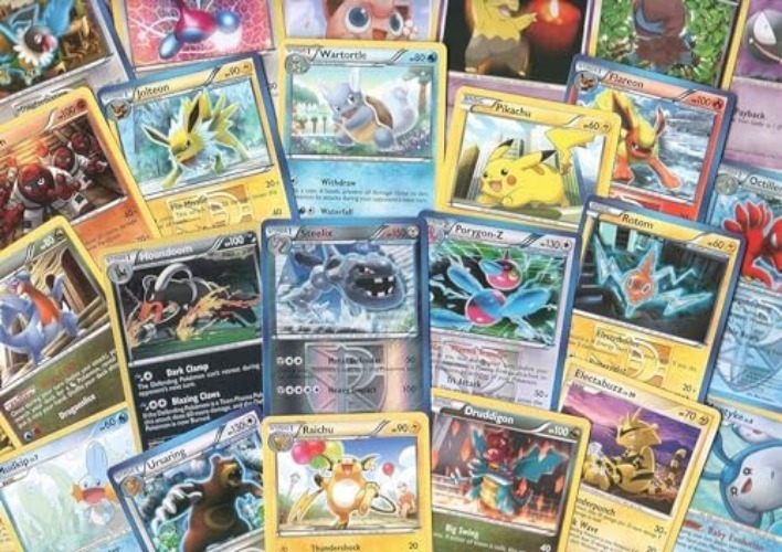 Pokemon TCG: Random Cards From Every Series, 100 Cards In Each Lot Plus 7 Bonus Free Foil Cards - Multicolor