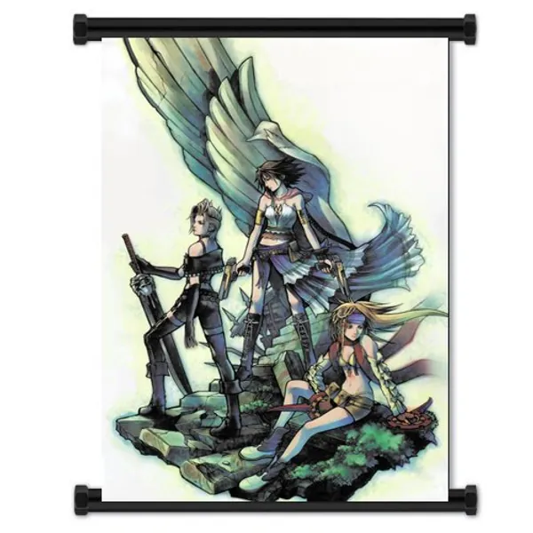 Final Fantasy X-2 Game Fabric Wall Scroll Poster ( 16x23 ) Inches - 