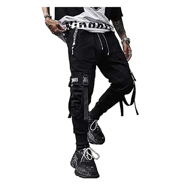 
                            XYXIONGMAO Men's Jogger Pants Techwear Hip Hop Harem Pants Streetwear Tactical Track Pants
                        