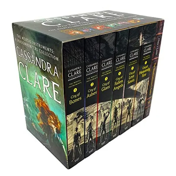 
                            Cassandra Clare The Mortal Instruments 7 Books Collection Set (City of Bones, City of Ashes, City Glass, City of Lost Soul, City of Fallen Angels, City of Heavenly Fire & The Shadowhunter's Codex))
                        