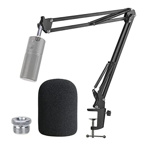 
                            Razer Seiren X Boom Arm with Pop Filter - Mic Stand with Foam Cover Windscreen for Razer Seiren X Streaming Microphone by YOUSHARES
                        