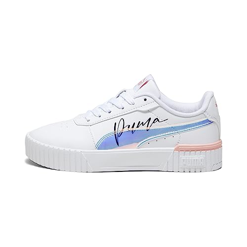 PUMA Mädchen Carina 2.0 Crystal Wings Jr Sneaker - 37 EU - Puma White Peach Smoothie Puma Black