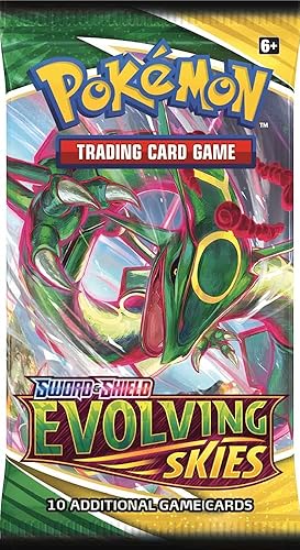 Pokemon Evolving Skies Booster Pack (1 Random Pack of 10 Cards)