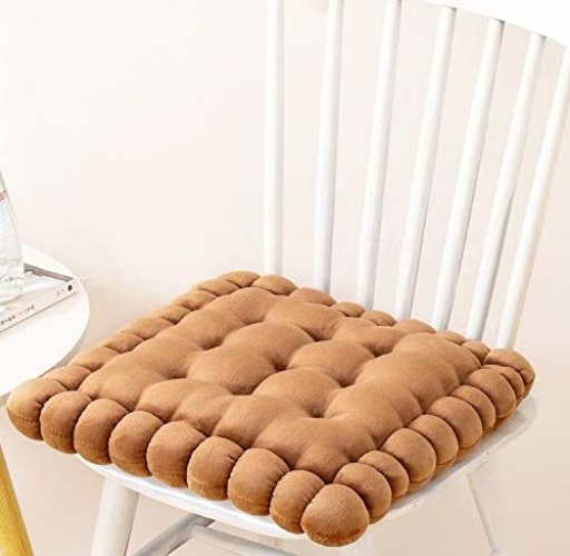 Biscuit Shaped Pillow Brown 40cm