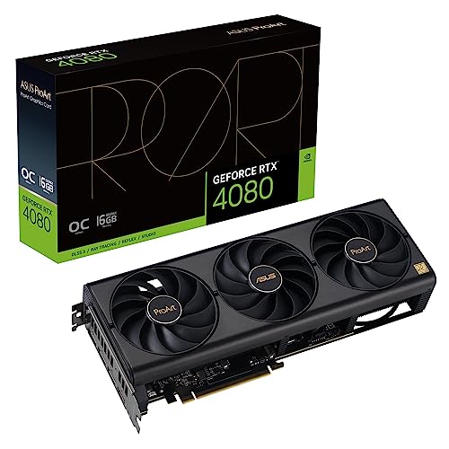 ASUS ProArt GeForce RTX™ 4080 Super OC Edition Graphics Card (PCIe 4.0, 16GB GDDR6X, DLSS 3, HDMI 2.1a, DisplayPort 1.4a) - ProArt - RTX4080 Super|OC|Black