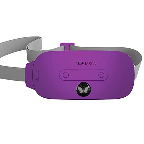 Portable Cordless Heating Pad, Electric Waist Belt Device,Fast Heating Pad with 3 Heat Levels and 3 Vibration Massage Modes, Back or Belly Heating Pad for Women and Girl(Purple) - Purple