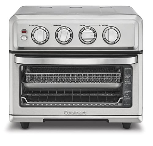 Cuisinart Air Fryer + Convection Toaster Oven, 8-1 Oven with Bake, Grill, Broil & Warm Options, Stainless Steel, TOA-70 - Stainless Steel