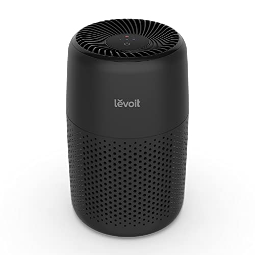 LEVOIT Air Purifiers For Bedroom Home, HEPA Filter Cleaner With Fragrance Sponge For Better Sleep, Filters Smoke, Allergies, Pet Dander, Odor, Dust, Office, Desktop, Portable, Core Mini, Black - Core Mini Dark Black