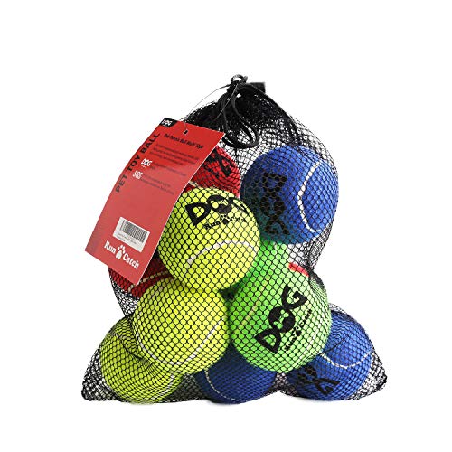 insum Tennis Ball for Dog Pack of 12 Colorful Easy Catching Pet Dog Ball (2.5inch-4colors) - Regular - 4 Colors - Medium 2.5'' - 12 Pack