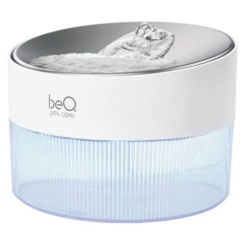 Upgrade beQ Automatic cat Water Fountain,2.5L/84oz Inside Ultra-Quiet Stainless Steel pet Water Dispenser,BPA Free,Visible Water Level,with a Large Size Filter,Suitable for Cats & Small Dogs