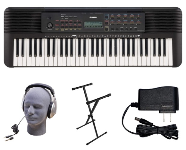 Yamaha PSR-E273 PKS 61-Key Premium Keyboard Pack with Power Supply, X-Style Stand, and Headphones (YAM PSRE273 - w/ X-Stand Keyboard Pack