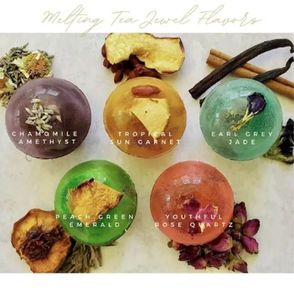 Melting Tea Jewels Tea Bombs Tea Lover Gift Set Tea Gifts | Etsy