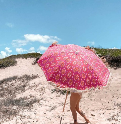 The Sunday Collectivist Sun Safe Beach Umbrella- Luna | Default Title