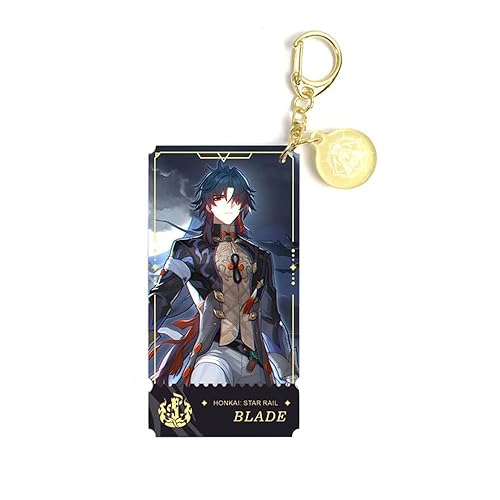 Game Honkai Star Rail Acrylic Keychain Cosplay Figure Accessories Decorative Key Ring For Car Wallet Fans Gift - Hsr-blade