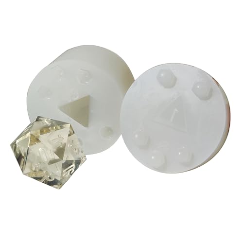 Extra Large Sharp Edge Polyhedral Dice Silicone Mold - Chonk D20 - TTRPG