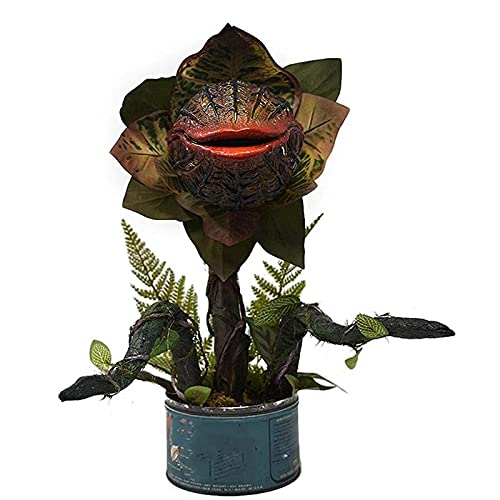 JARPSIRY Horror Piranha Flower Garden Statue Cannibal Plant Figurines Artificial Chompers Corpse Flower Resin Sculpture Halloween Scary Props for Indoor Outdoor Home Decor Patio Lawn Yard Ornaments - Drooling (Without Flowerpot)