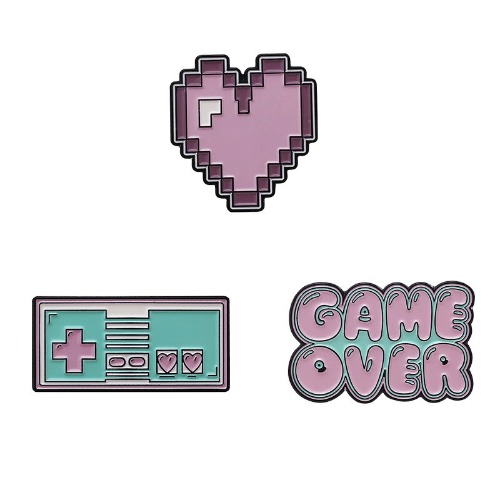 3pcs Set Pastel Game Lover Pins