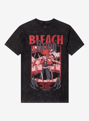 BLEACH Renji Abarai Dark Wash T-Shirt