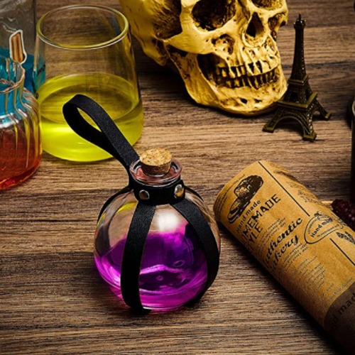 Soul Snatch | "Bewitching Brew" Plastic Potion Bottle - Black / 240ml