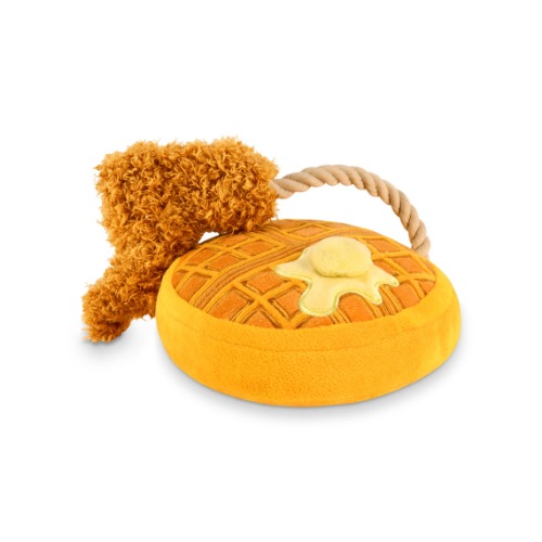 P.L.A.Y. Brunch Collection Plush Dog Toys | Chicken & Woofles